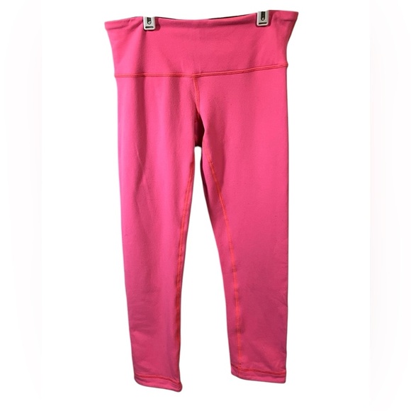 Lululemon Reversible Pink & Purple Capri Leggings Sz 4 - Picture 1 of 16